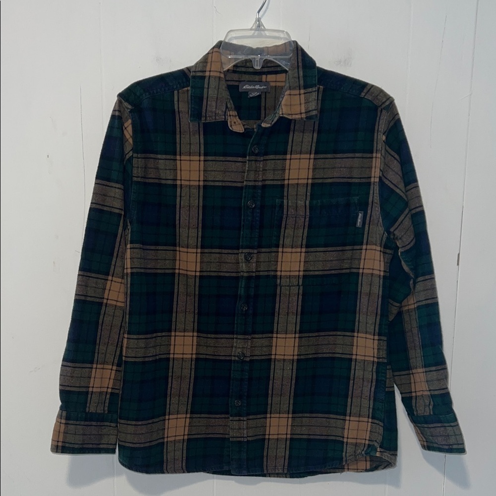 Eddie Bauer Plaid Button-Up Shirt I3